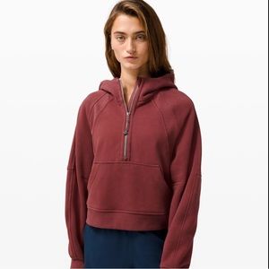 Scuba Oversized Half Zip Hoodie